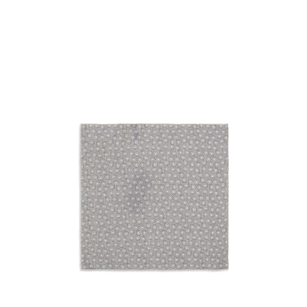 Brunello Cucinelli Gray Silk Scarf