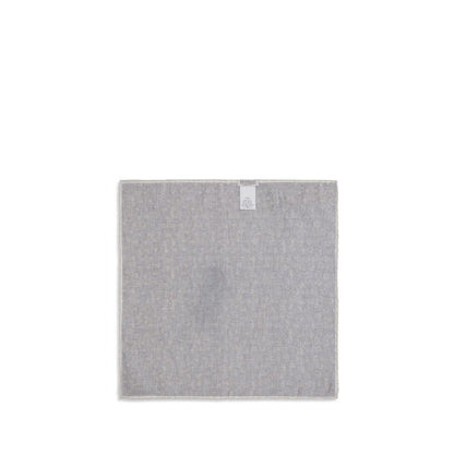 Brunello Cucinelli Gray Silk Scarf