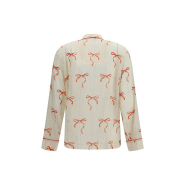 Forte_Forte Beige Cotton Pattern Shirt