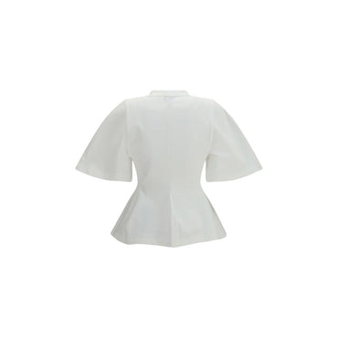 Balenciaga White Cotton T-Shirt