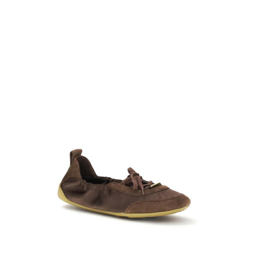 Chloé Brown Polyester Ballet Flats