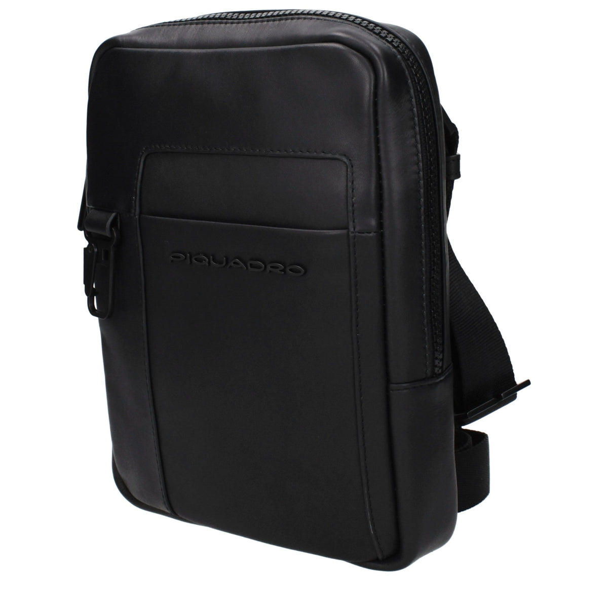 Piquadro Black Leather Crossbody Bag