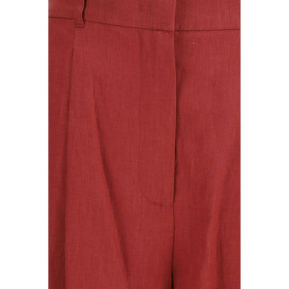 Max Mara Multicolor Linen Bermuda Shorts