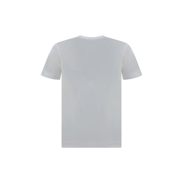 Comme Des Garçons Play White Cotton T-Shirt