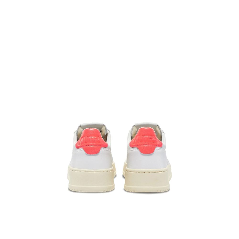 Autry White Leather Low Top Sneakers