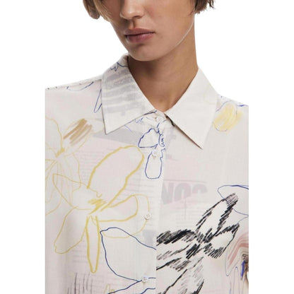 Desigual Beige Viscose Blouse