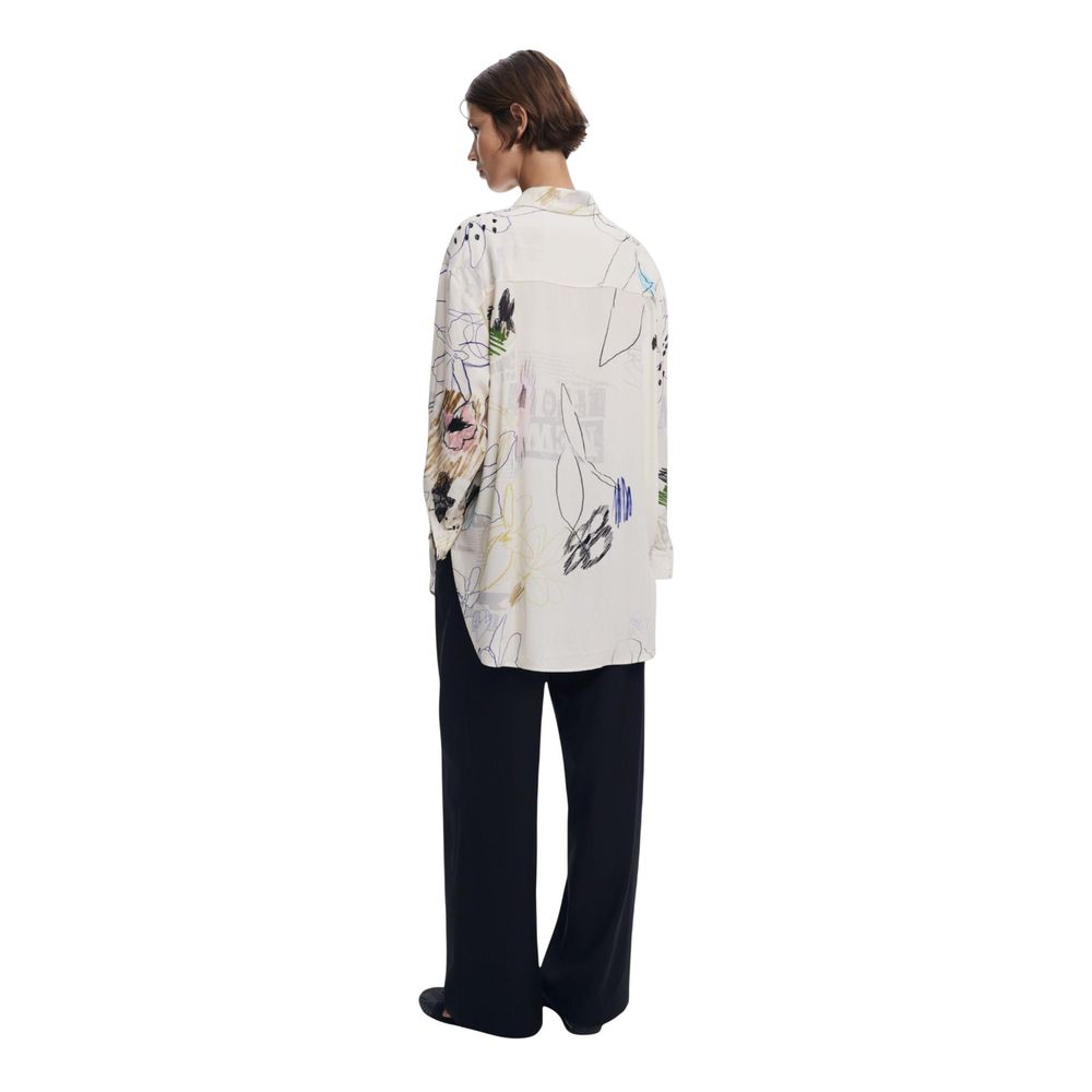 Desigual Beige Viscose Blouse