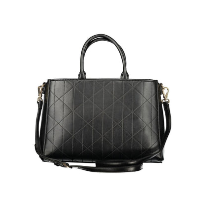 Mario Valentino Title: Black Polyurethane Women's Bag