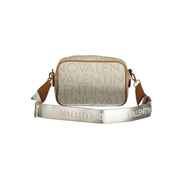 Mario Valentino Beige Polyurethane Womens Bag with Adjustable Removable Strap