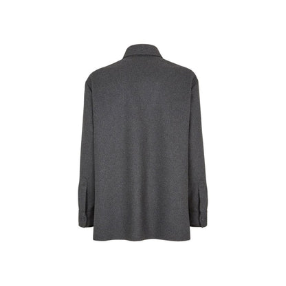 Fendi Gray Cashmere Jackets And Coat