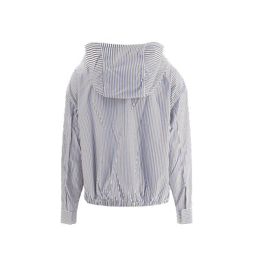 Prada Blue Polyamide Bomber