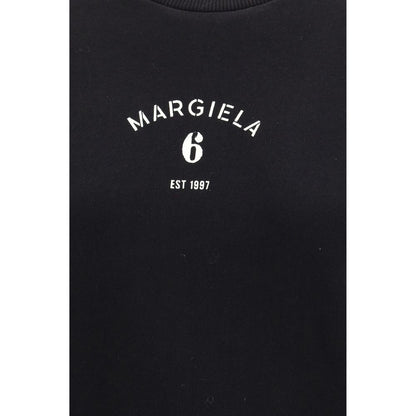 MM6 Black Cotton Sweatshirt