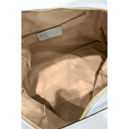 Baldinini Trend Blue Cowhide Clutch Bag