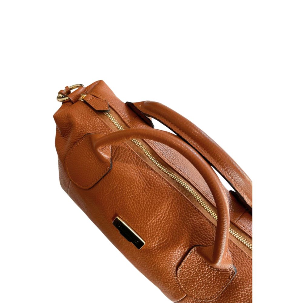 Baldinini Trend Brown Cowhide Shoulder Bag