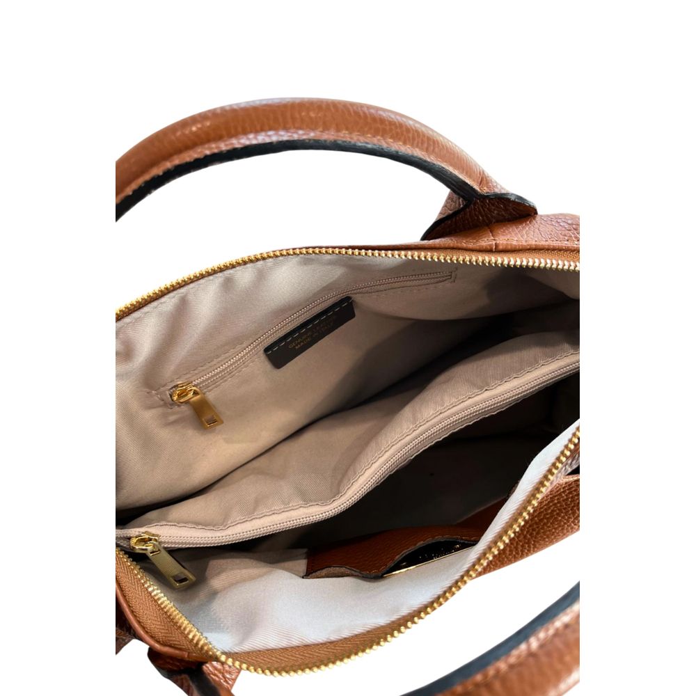Baldinini Trend Brown Cowhide Shoulder Bag