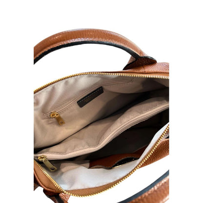 Baldinini Trend Brown Cowhide Shoulder Bag