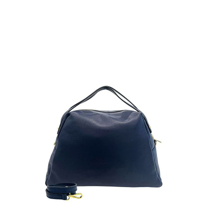 Baldinini Trend Blue Cowhide Clutch Bag