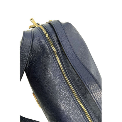 Baldinini Trend Blue Cowhide Clutch Bag