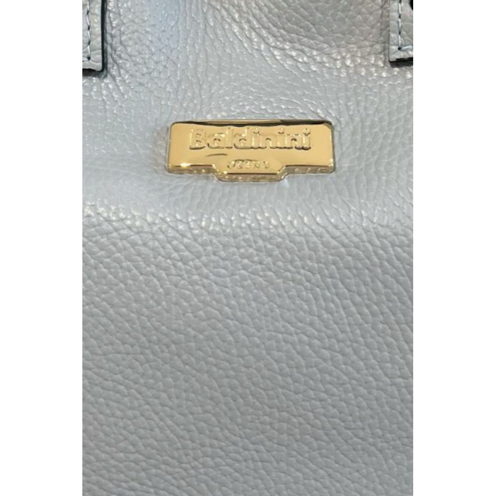 Baldinini Trend Blue Cowhide Clutch Bag