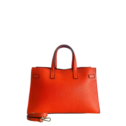 Baldinini Trend Orange Cowhide Shoulder Bag