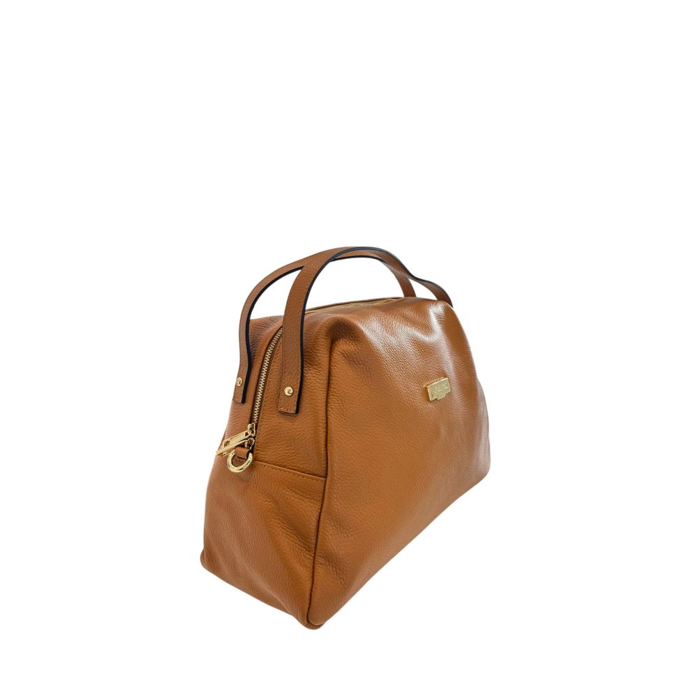 Baldinini Trend Brown Cowhide Clutch Bag