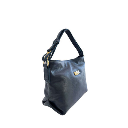 Baldinini Trend Blue Cowhide Clutch Bag