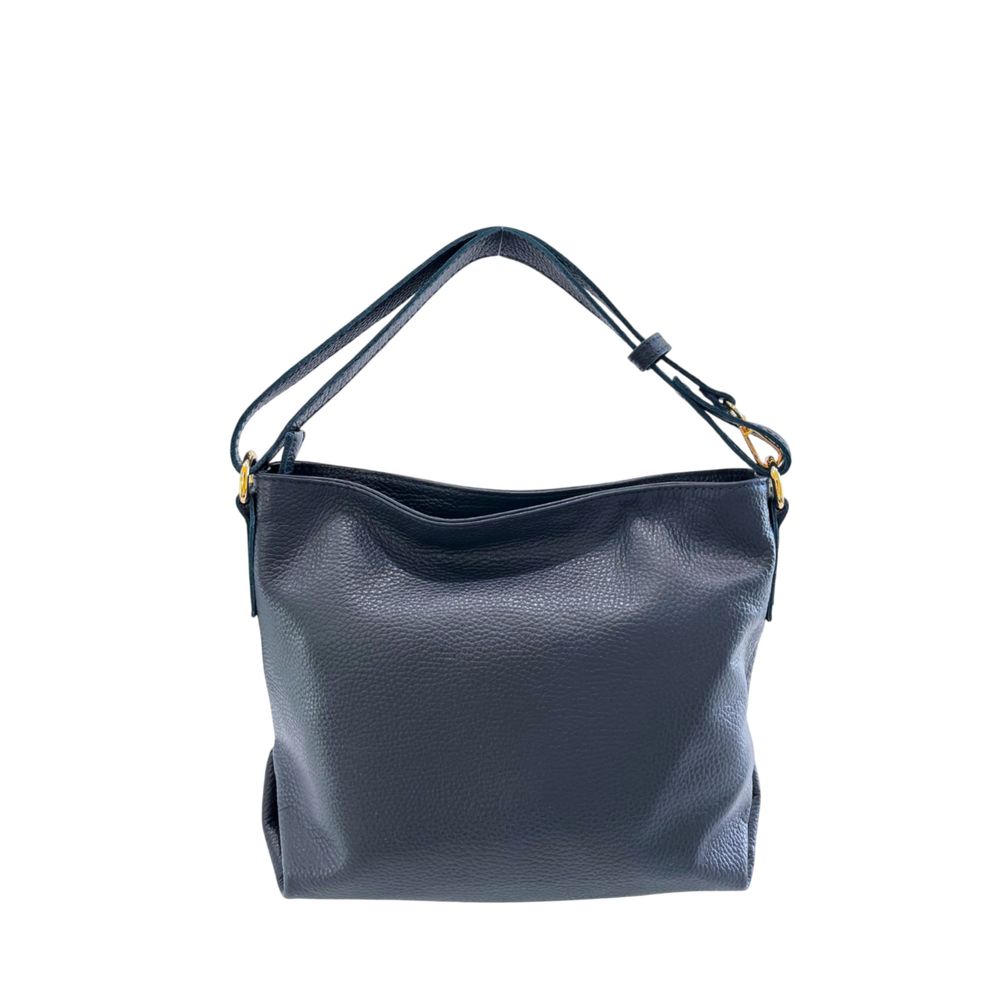 Baldinini Trend Blue Cowhide Clutch Bag