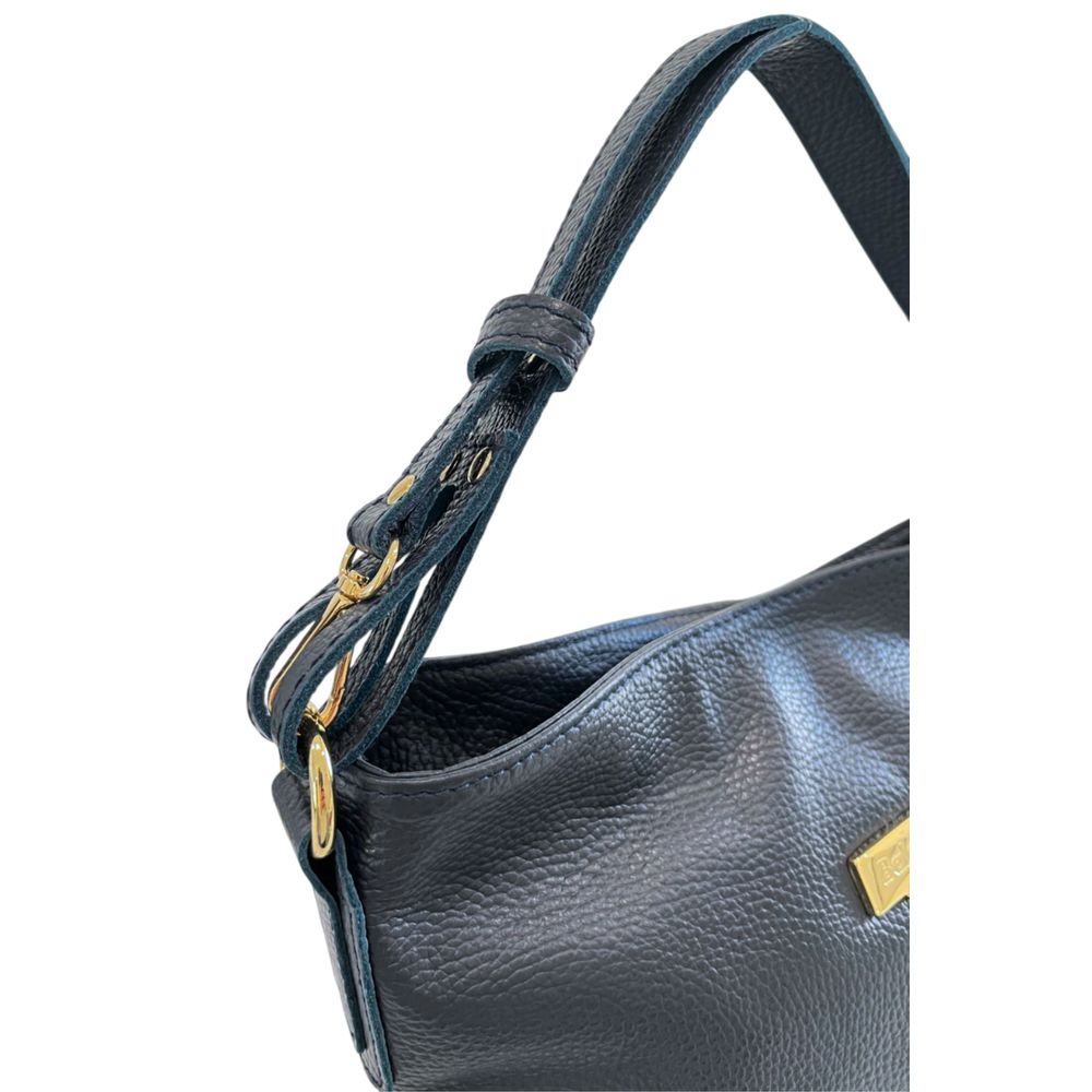 Baldinini Trend Blue Cowhide Clutch Bag