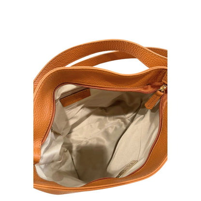 Baldinini Trend Brown Cowhide Clutch Bag