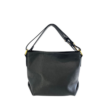 Baldinini Trend Black Cowhide Clutch Bag