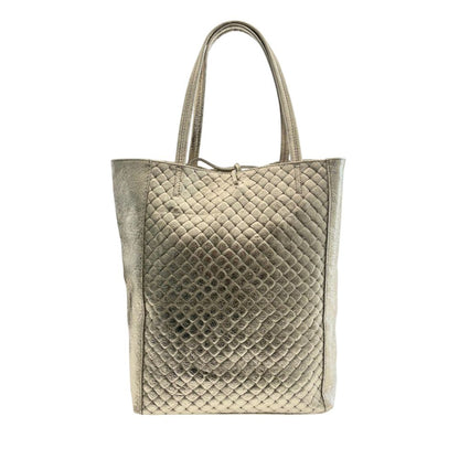 Baldinini Trend Gray Cowhide Clutch Bag