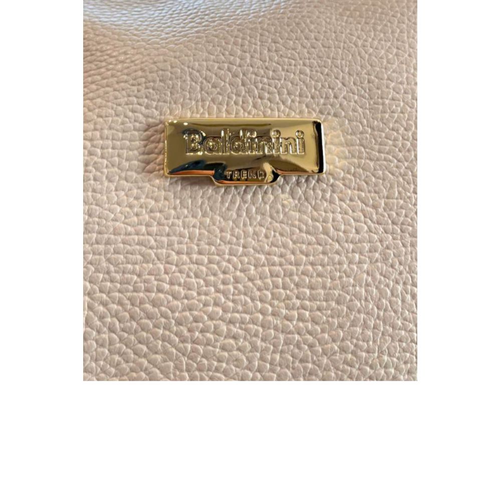 Baldinini Trend Beige Cowhide Shoulder Bag