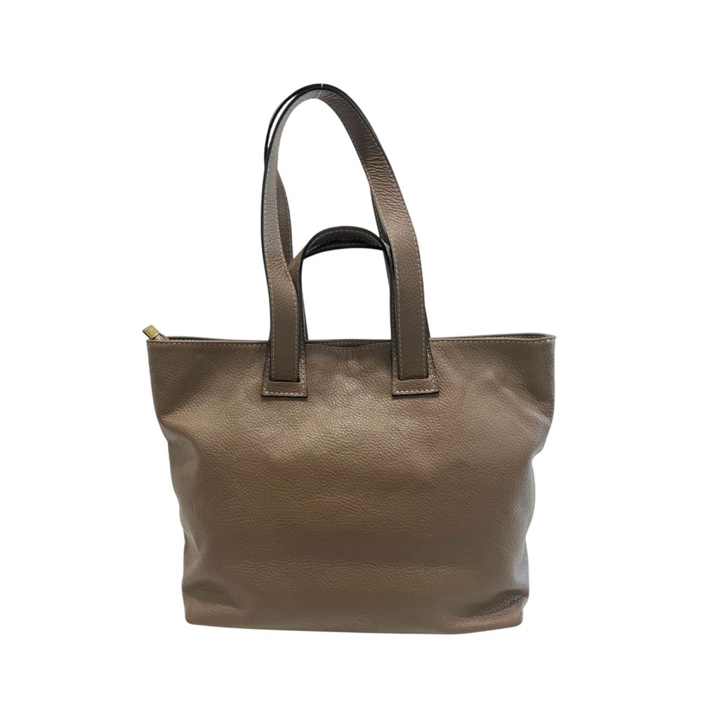 Baldinini Trend Brown Cowhide Clutch Bag