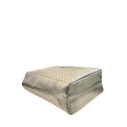 Baldinini Trend Gray Cowhide Clutch Bag