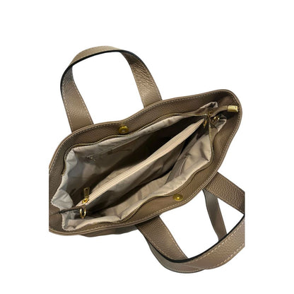 Baldinini Trend Brown Cowhide Clutch Bag