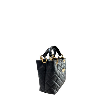 Baldinini Trend Black Cowhide Shoulder Bag