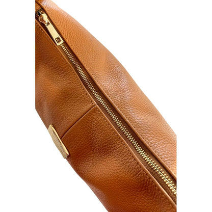 Baldinini Trend Brown Cowhide Clutch Bag