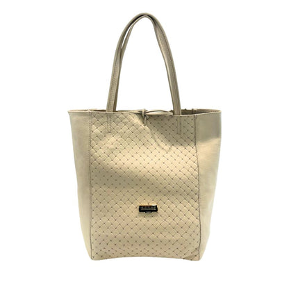 Baldinini Trend Beige Cowhide Clutch Bag