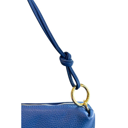 Baldinini Trend Blue Cowhide Clutch Bag