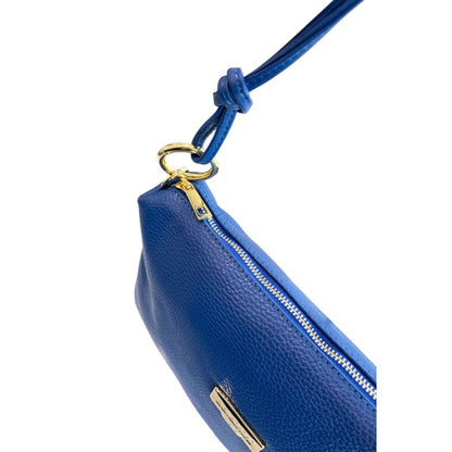 Baldinini Trend Blue Cowhide Clutch Bag