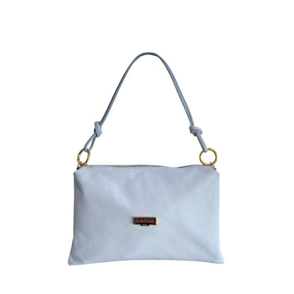 Baldinini Trend Blue Cowhide Clutch Bag
