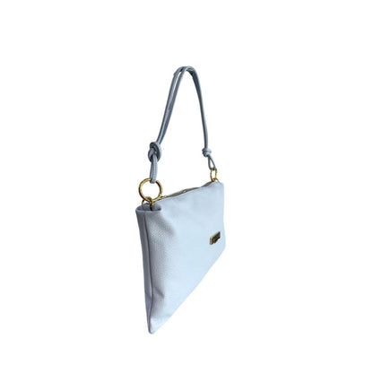 Baldinini Trend Blue Cowhide Clutch Bag