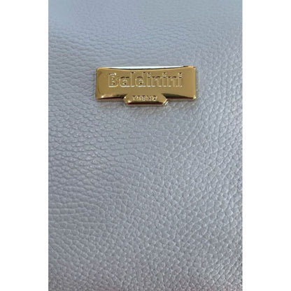 Baldinini Trend Blue Cowhide Clutch Bag