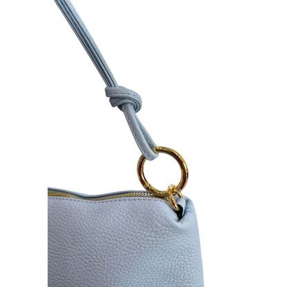 Baldinini Trend Blue Cowhide Clutch Bag
