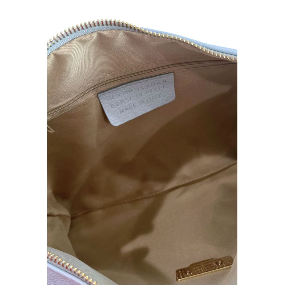Baldinini Trend Blue Cowhide Clutch Bag