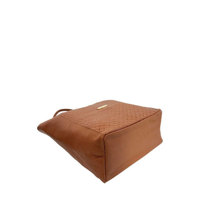 Baldinini Trend Brown Cowhide Clutch Bag