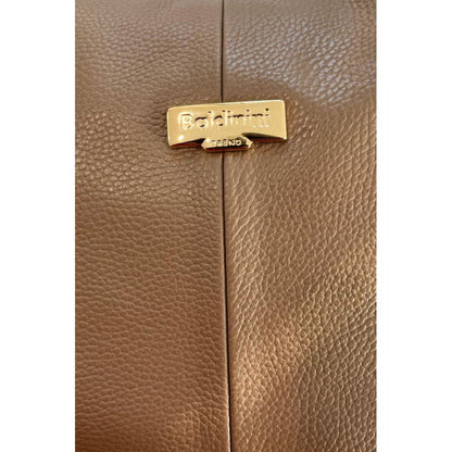 Baldinini Trend Brown Cowhide Clutch Bag