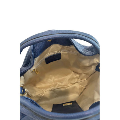 Baldinini Trend Blue Leather Women Handbag