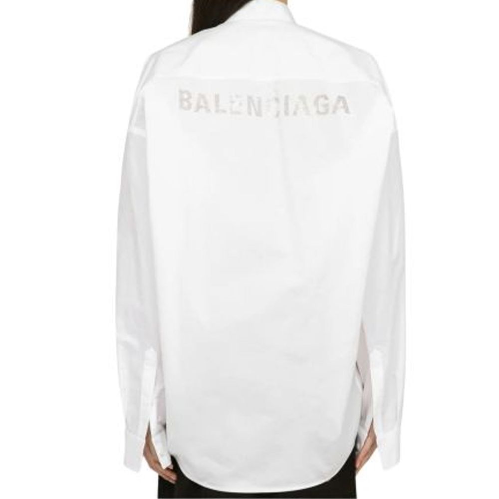 Balenciaga White Cotton Dress Shirt
