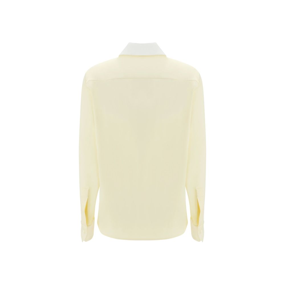 Loewe Bicolor Silk Dress Shirt